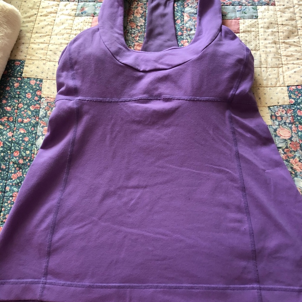 Purple Lululemon tank size 8